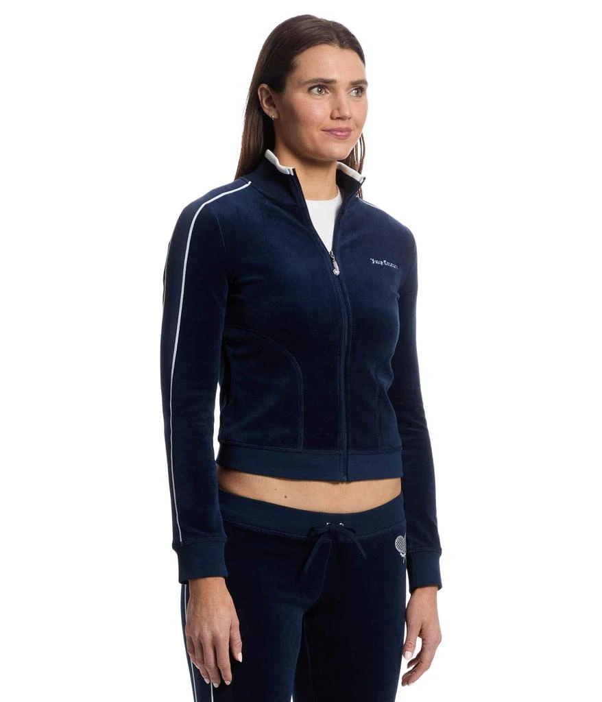 商品Juicy Couture|Heritage Mock Neck Track Jacket with Back Graphic,价格¥519,第2张图片详细描述