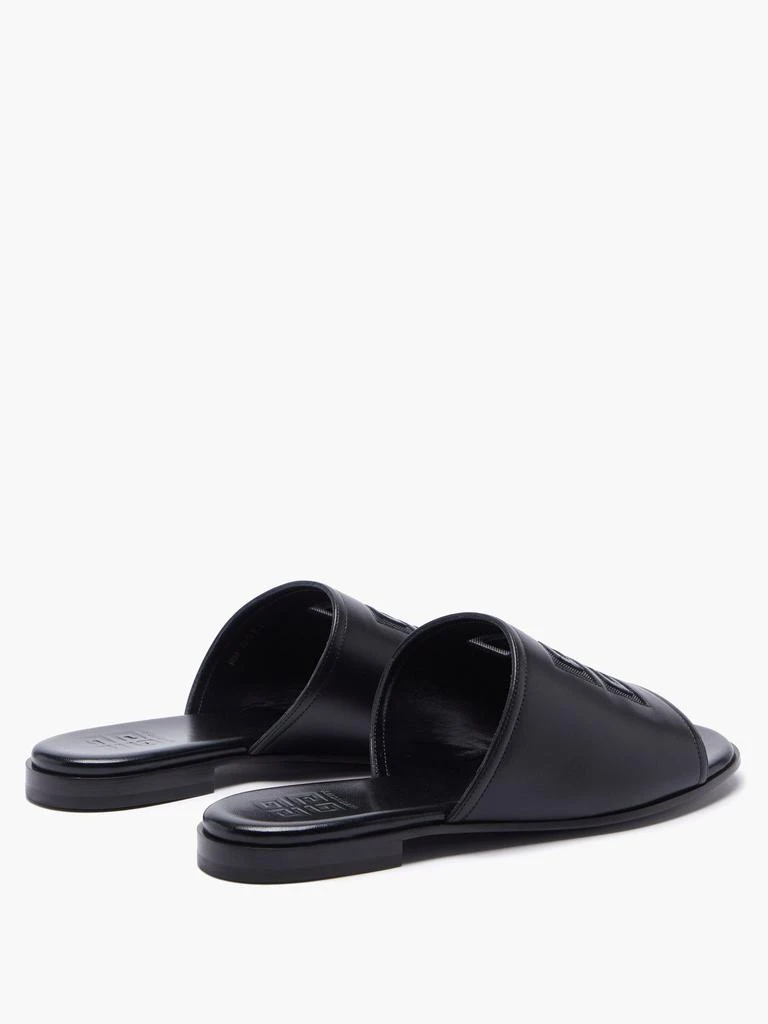 商品Givenchy|4G-logo flat leather mules,价格¥1964,第5张图片详细描述