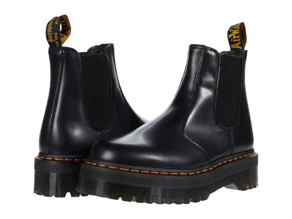 商品Dr. Martens|2976 Quad Smooth Leather Platform Chelsea Boots,价格¥883,第1张图片