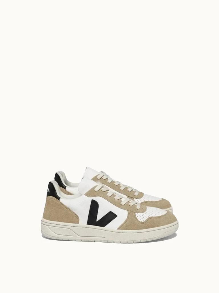 商品Veja|V-10 Chromefree Leather In Sahara/ Extra-White/ Black,价格¥931,第1张图片