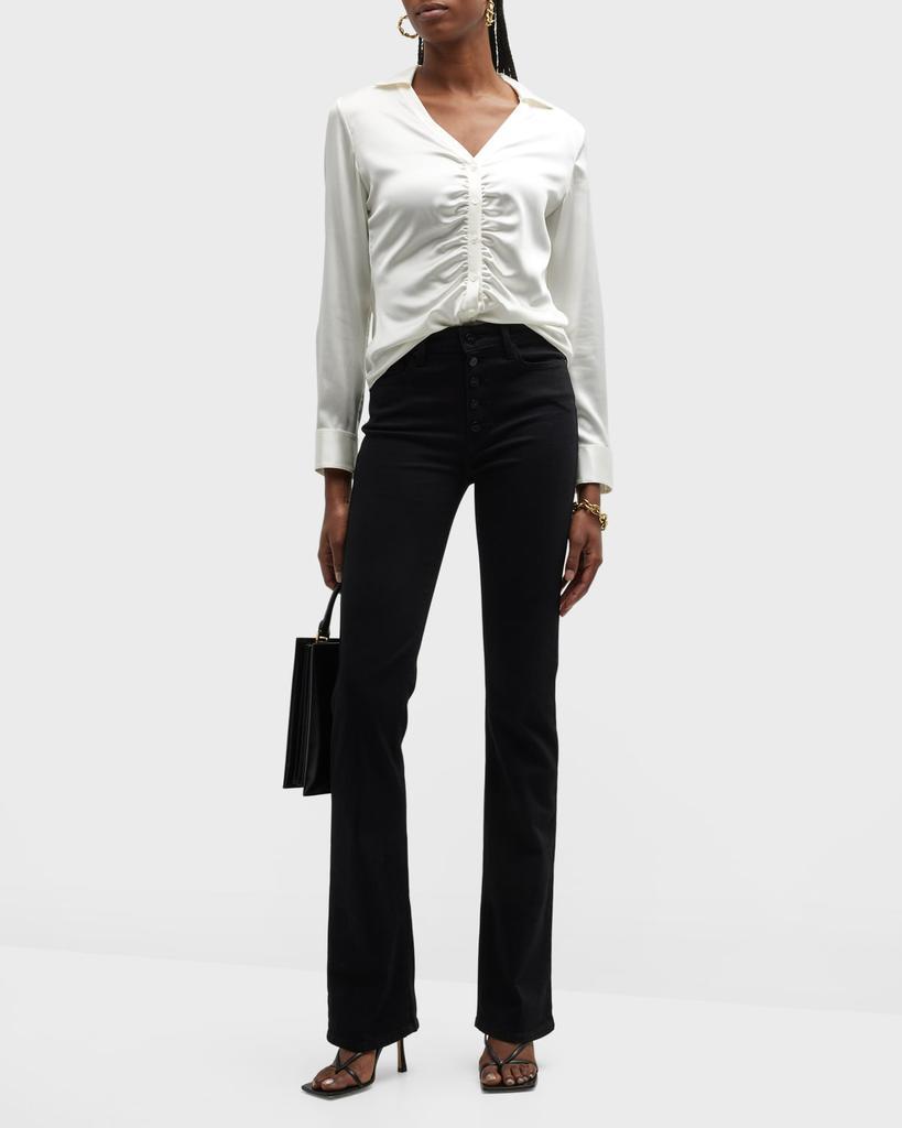 商品Paige|Manhattan High Rise Slim Bootcut Jeans,价格¥1705,第5张图片详细描述