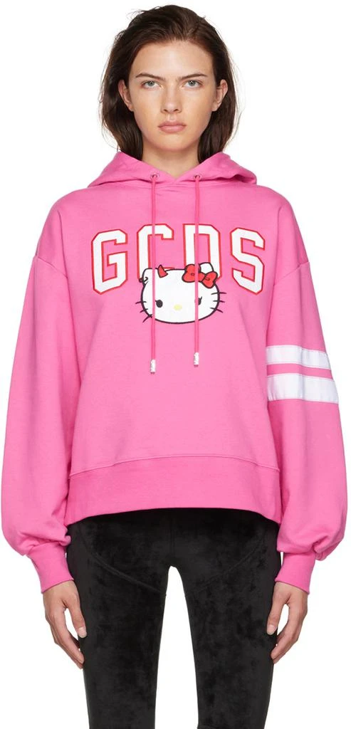 商品GCDS|Pink Hello Kitty Hoodie,价格¥1043,第1张图片