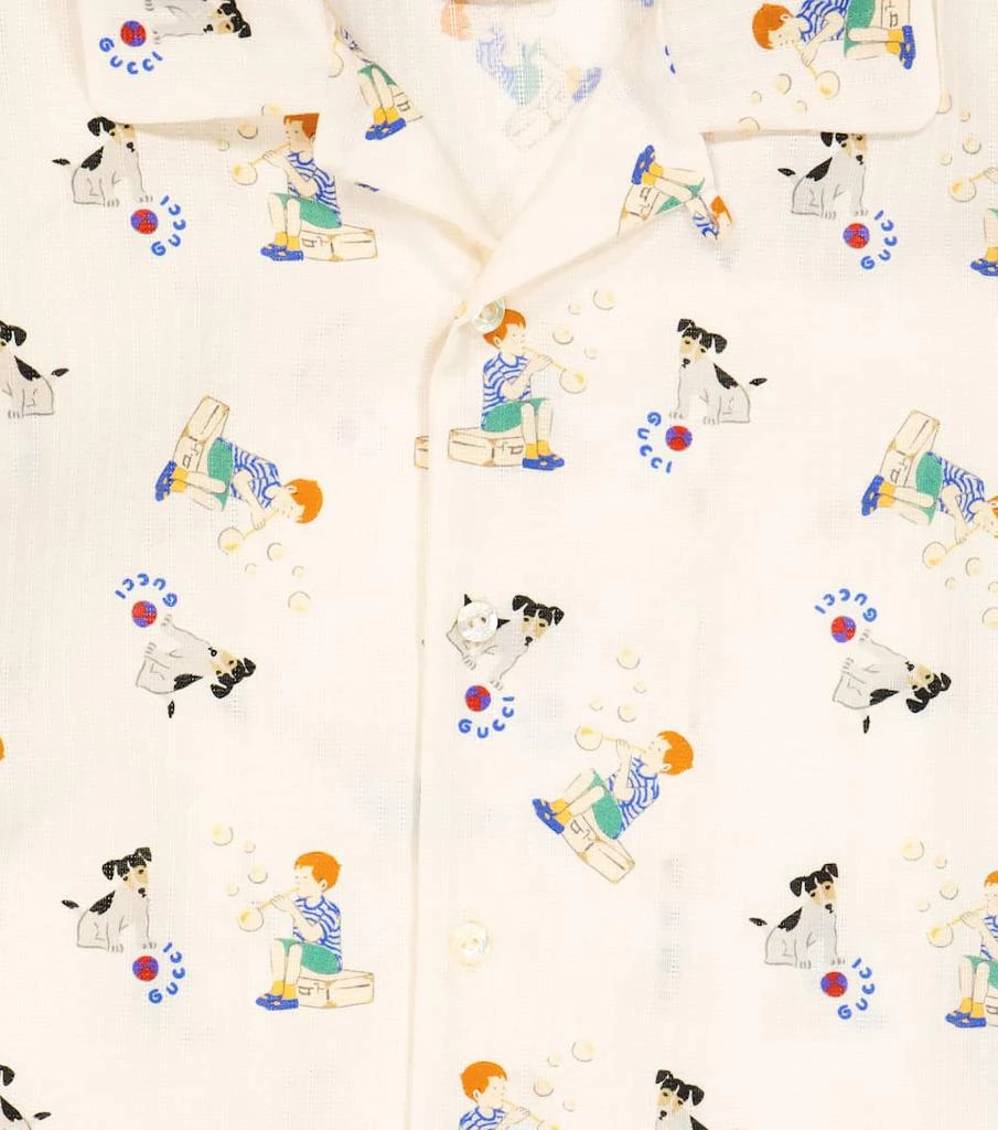 商品Gucci|Baby printed cotton shirt,价格¥3756,第3张图片详细描述
