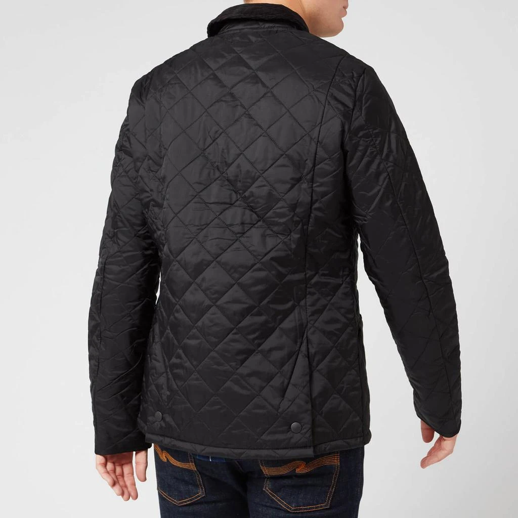 商品Barbour| 男士绗缝翻领夹克外套 黑色,价格¥1088,第2张图片详细描述