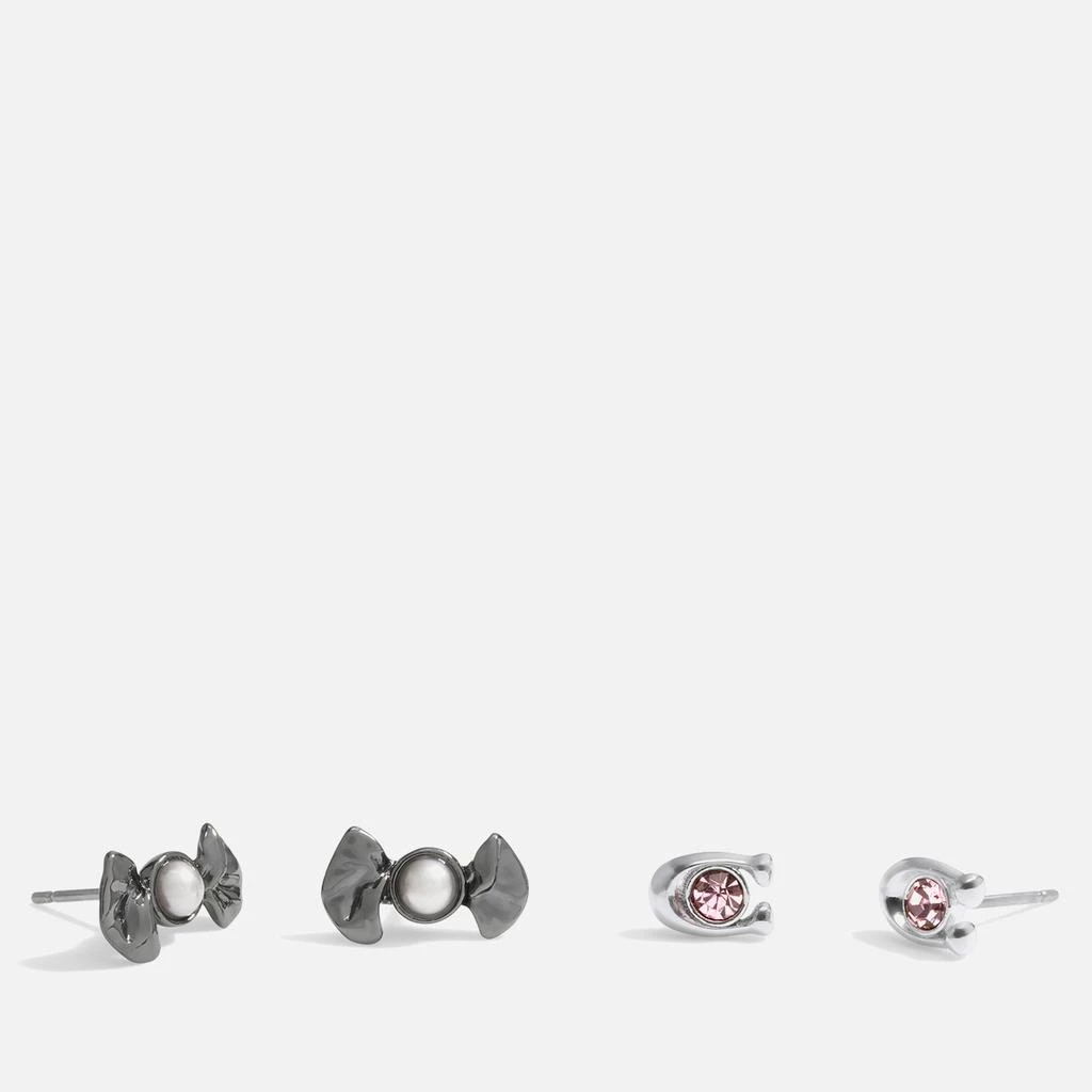 商品Coach|Coach Silver-Toned Brass Candy Gifting Earring Set,价格¥463,第1张图片