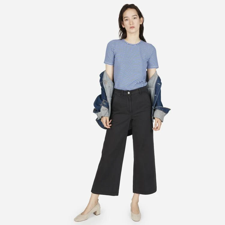 商品Everlane|纯棉圆领条纹T恤,价格¥104,第5张图片详细描述