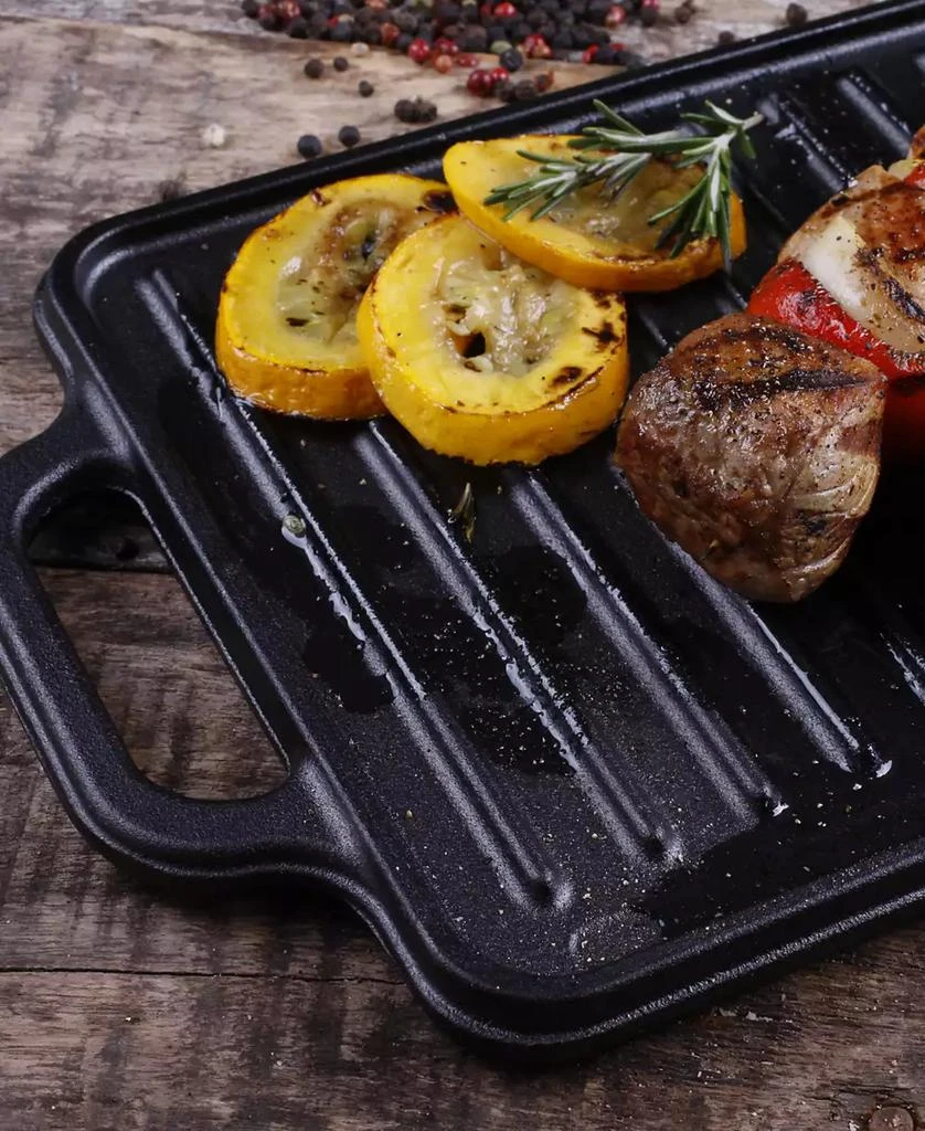 Rectangular 13" Cast Iron, Reversible Griddle Grill 商品