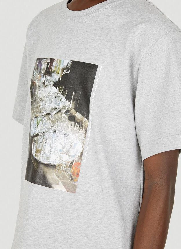 商品Helmut Lang|Vienna Postcard T-Shirt in Grey,价格¥532,第5张图片详细描述