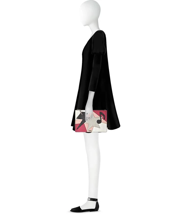 商品Karl Lagerfeld Paris|K/Patchwork 扁平手拿包,价格¥795,第3张图片详细描述