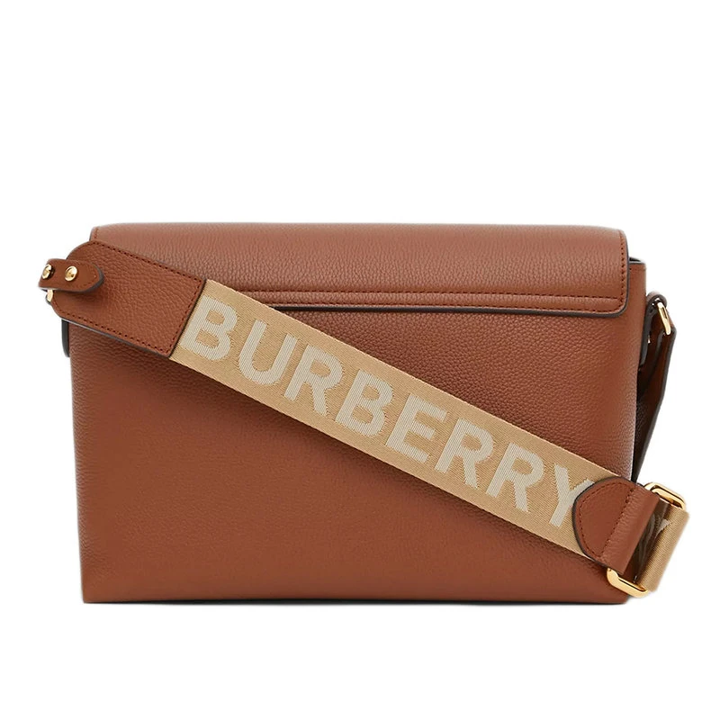 【预售3-7天】BURBERRY/博柏利 女士Vintage格纹拼棕褐色皮革Note斜背包单肩包80211111 商品