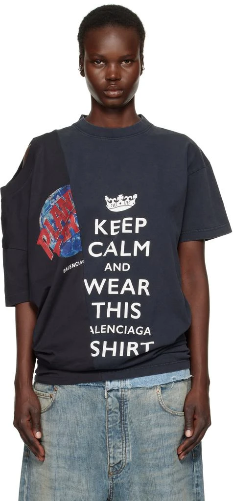 商品Balenciaga|黑色 50-50 T 恤,价格¥6933,第1张图片