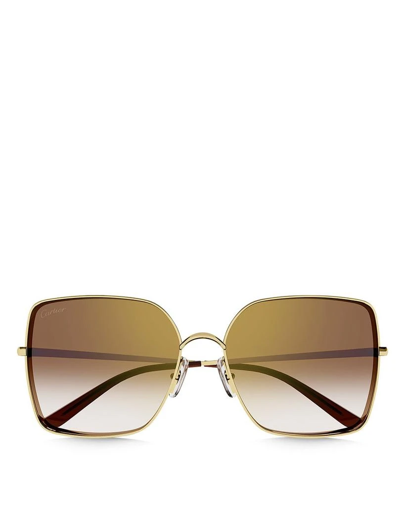 Panthere De Cartier 24K Gold Plated Square Sunglasses 商品