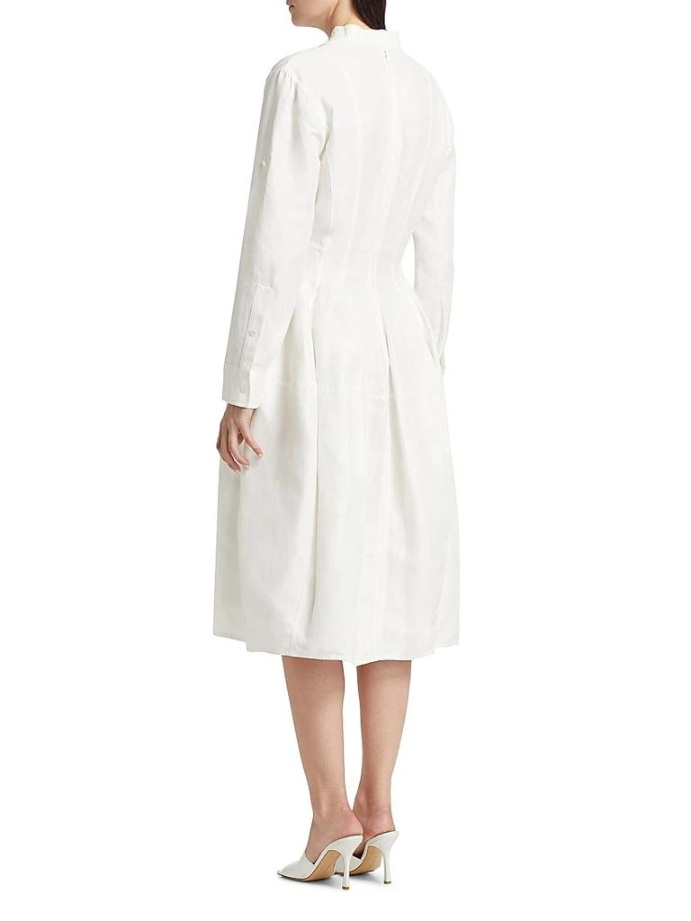 商品Bottega Veneta|Flared Long-Sleeve Midi-Dress,价格¥26136,第5张图片详细描述