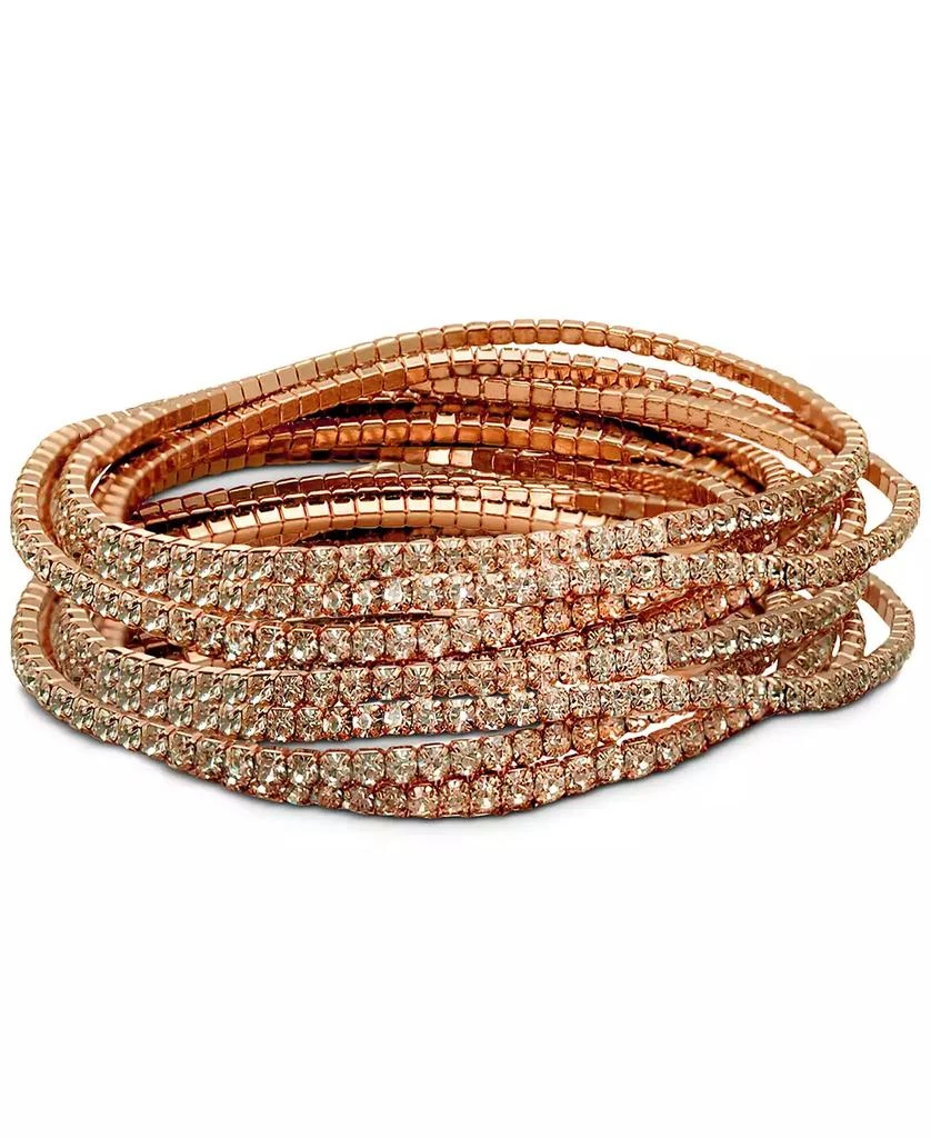 商品GUESS|10-Pc. Set Crystal Stretch Bracelets,价格¥185,第1张图片