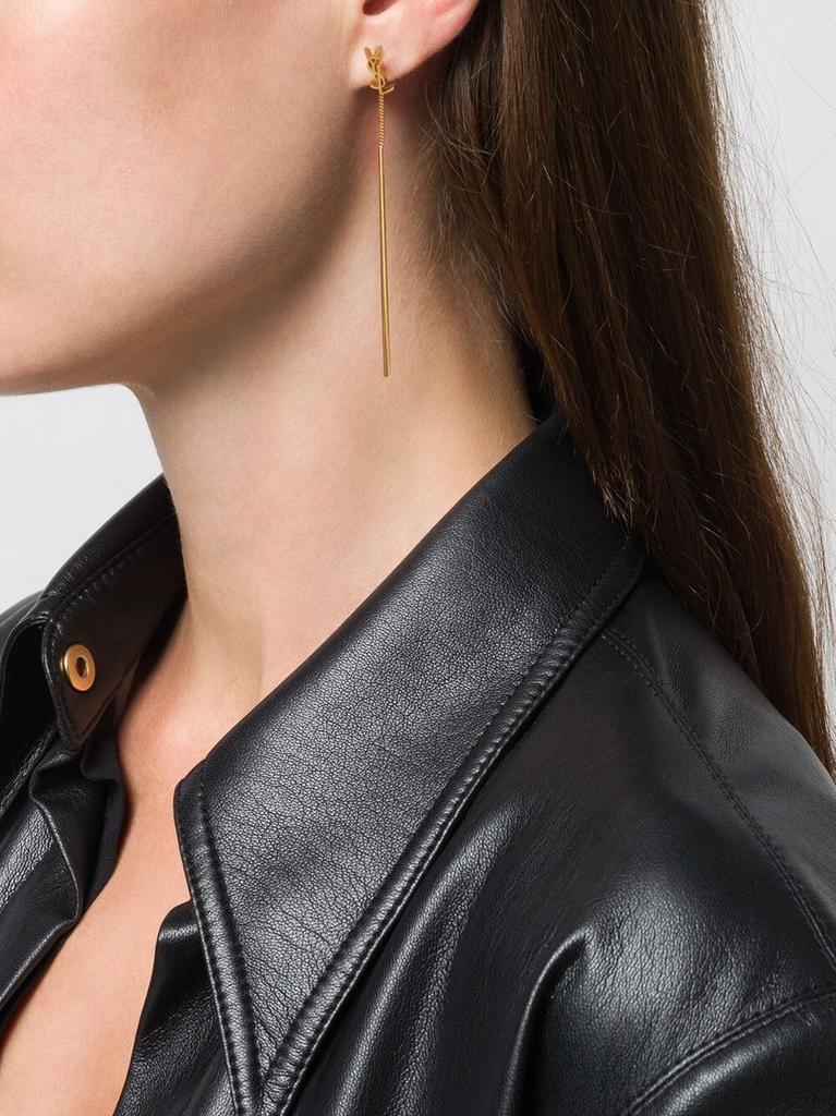 商品Yves Saint Laurent|Opyum ysl short threader earrings,价格¥1718,第4张图片详细描述