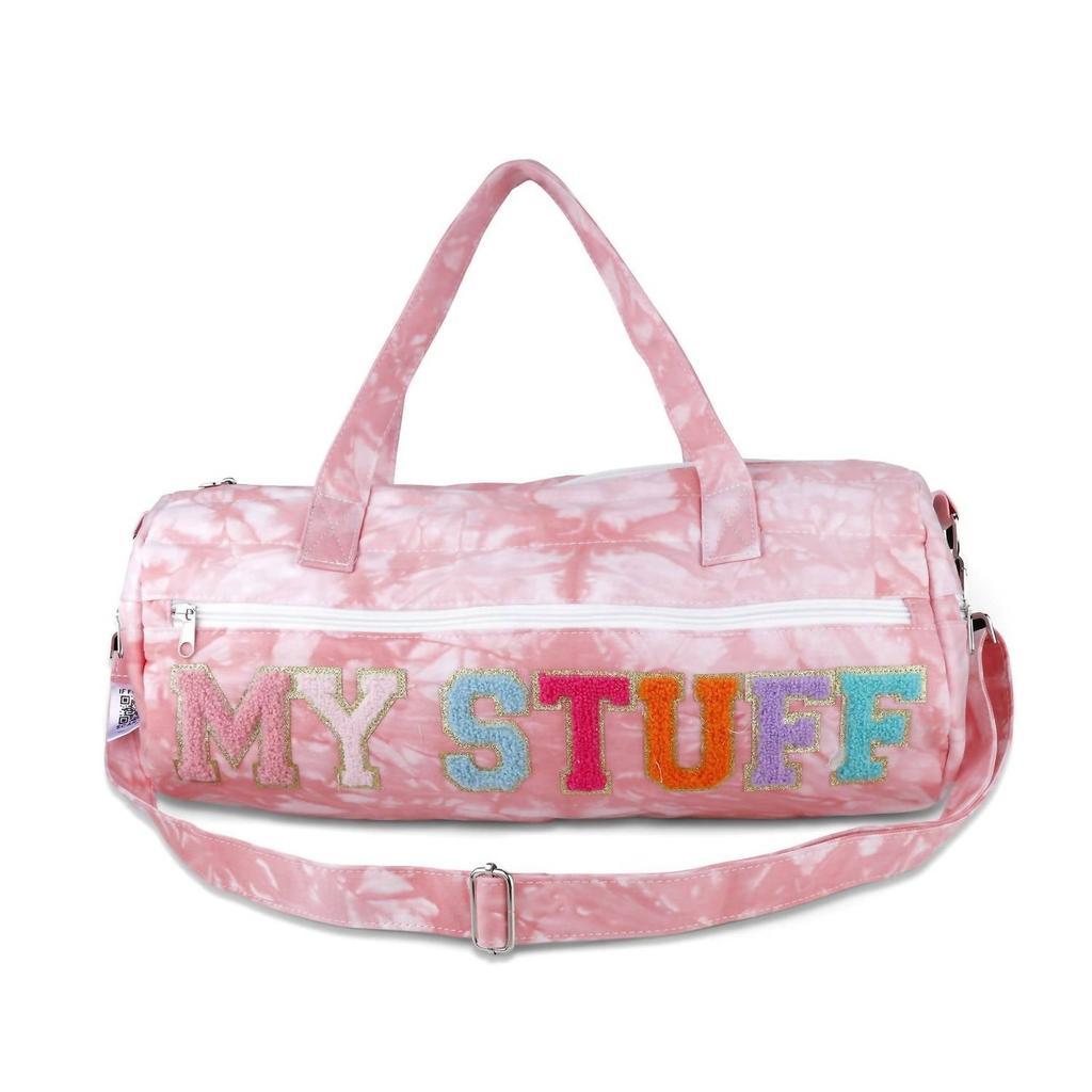 商品Andy & Evan|Tie Dye Duffel Bag With Brij Tech in Pink,价格¥281,第1张图片