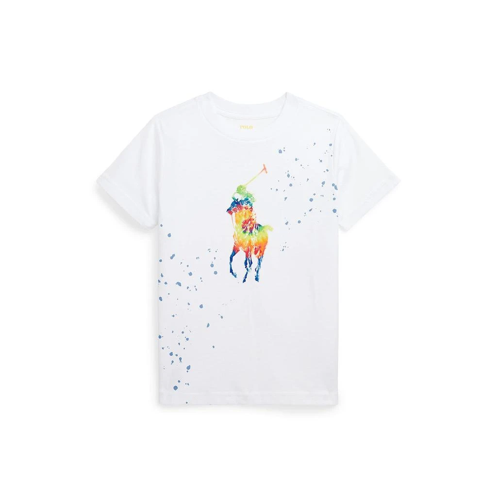 商品Ralph Lauren|Tie-Dye Big Pony Cotton Jersey Tee (Little Kids),价格¥231,第1张图片