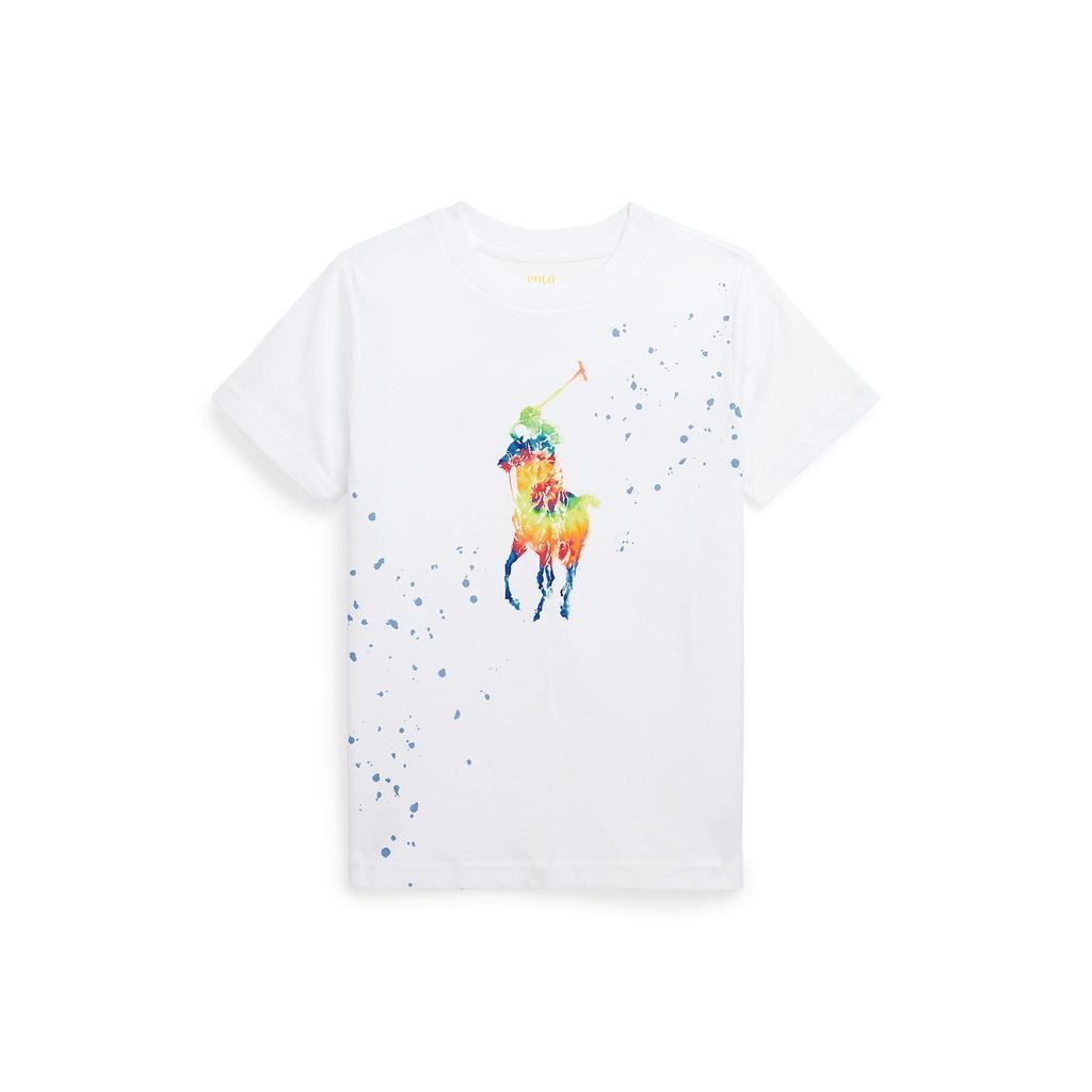 商品Ralph Lauren|Tie-Dye Big Pony Cotton Jersey Tee (Little Kids),价格¥212,第1张图片