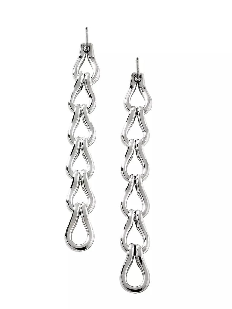 商品John Hardy|Surf Sterling Silver Chain Drop Earrings,价格¥4122,第5张图片详细描述