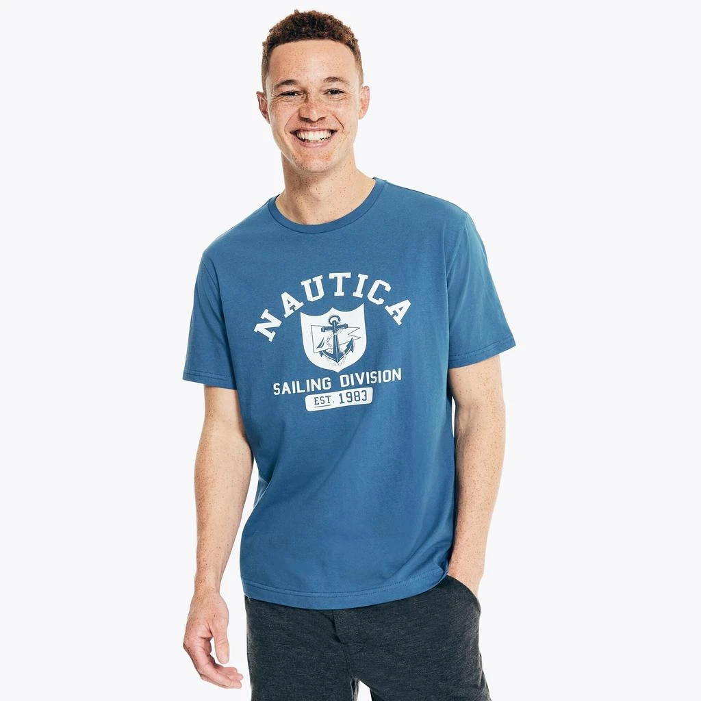 商品Nautica|Nautica Mens Sailing Division Graphic Sleep T-Shirt,价格¥64,第2张图片详细描述