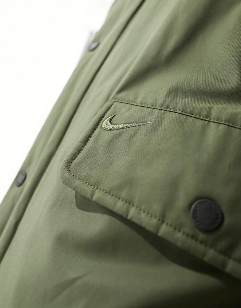 商品NIKE|Nike Life parka jacket in khaki green,价格¥1490,第3张图片详细描述