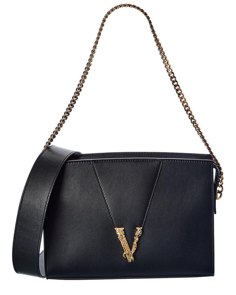 Versace Virtus Leather Shoulder Bag商品第1张图片规格展示