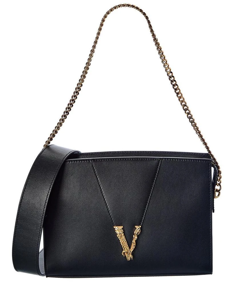 商品Versace|Versace Virtus Leather Shoulder Bag,价格¥11923,第1张图片