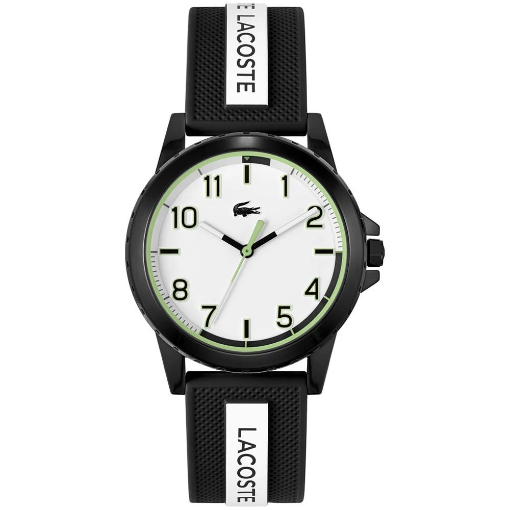 商品Lacoste|Kids' Rider Black & White Silicone Strap Watch 36mm,价格¥483,第1张图片