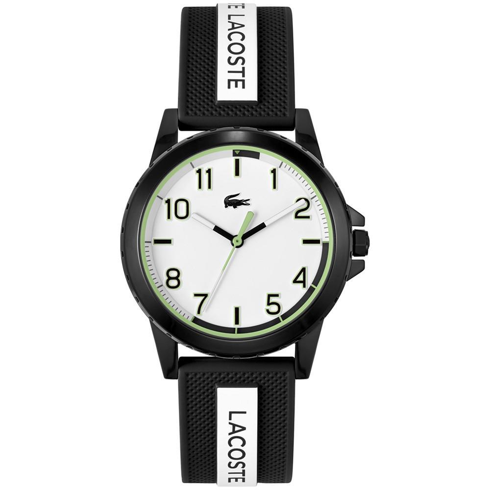 商品Lacoste|Kids' Rider Black & White Silicone Strap Watch 36mm,价格¥640,第1张图片