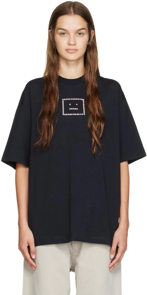 商品Acne Studios|黑色 Crystal Appliqué T 恤,价格¥1585,第1张图片