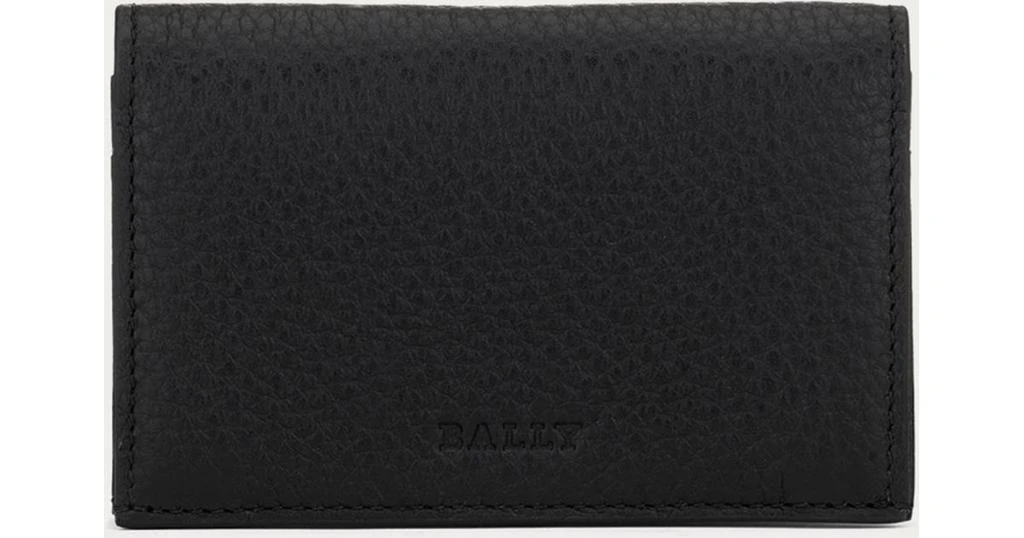 商品Bally|NEW Bally Meryt Men's 6230901 Black Leather Card Holder MSRP,价格¥451,第1张图片