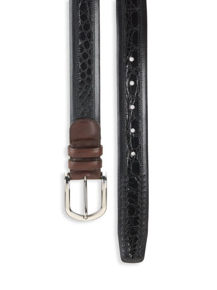 商品Mezlan|Saratoga Crocodile Leather Belt,价格¥160,第2张图片详细描述