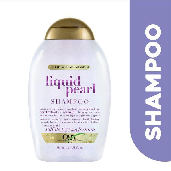OGX Smooth and Shine Enhance Liquid Pearl Shampoo 385ml商品第2张图片规格展示