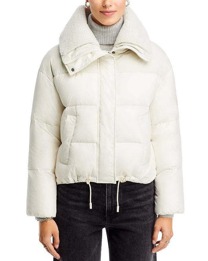 商品Yves Salomon|Shearling Collar Down Puffer Jacket,价格¥4207,第5张图片详细描述