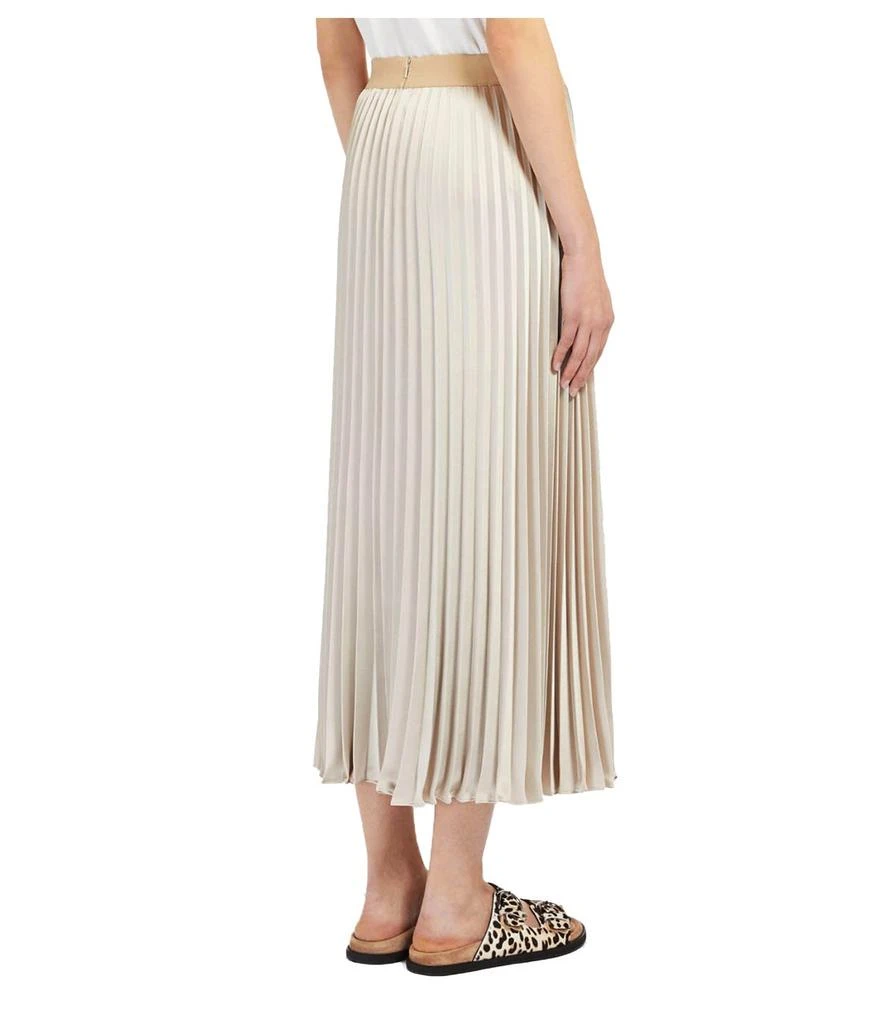 商品Weekend Max Mara|Weekend Max Mara Max Mara Weekend Gavino Champagne Pleated Skirt,价格¥2030,第4张图片详细描述