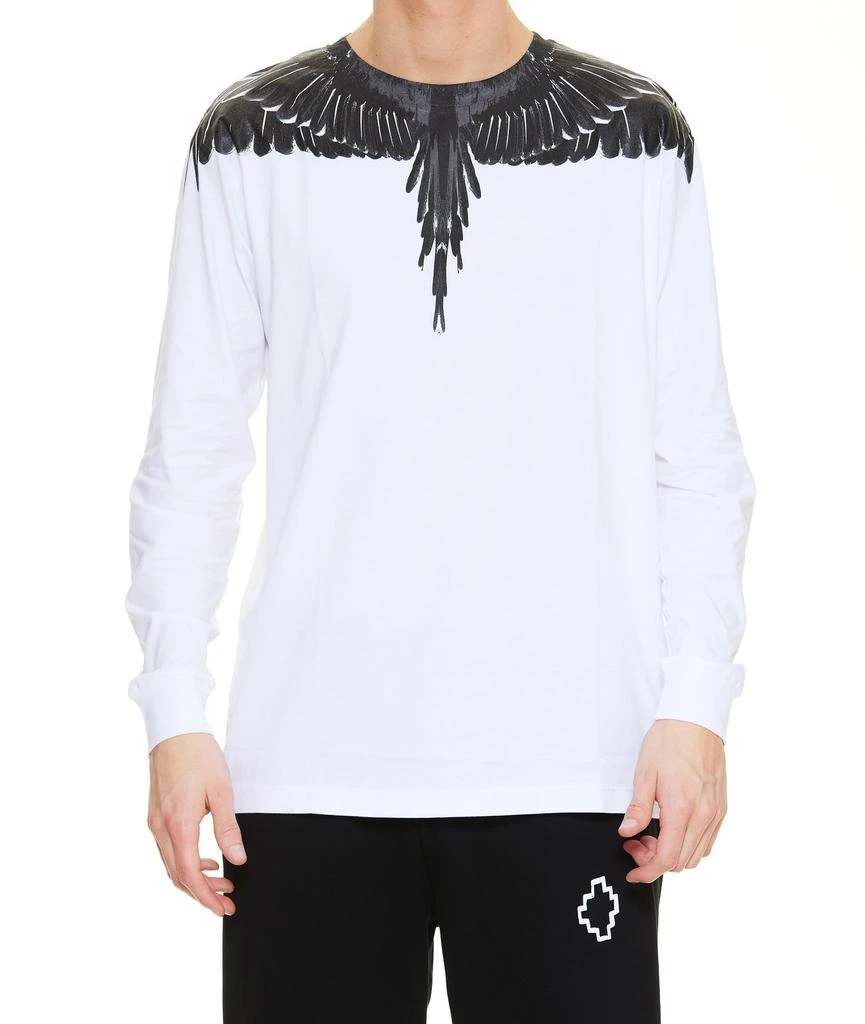 商品Marcelo Burlon|Marcelo Burlon County Of Milan Long Wings Printed T-Shirt,价格¥1426,第2张图片详细描述