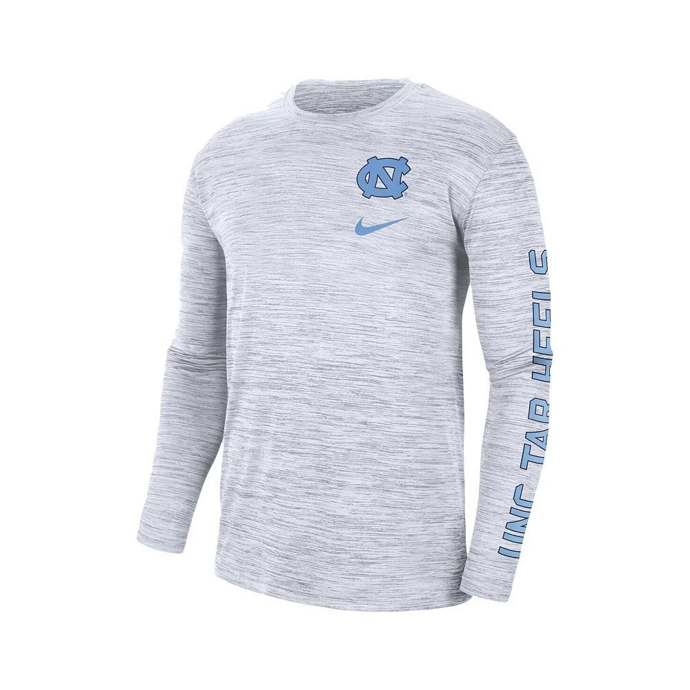 商品NIKE|Men's White North Carolina Tar Heels Velocity Legend Team Performance Long Sleeve T-shirt,价格¥223,第2张图片详细描述