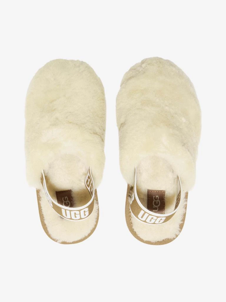 商品UGG|Ugg Cream, Black, Ivory Unisex Sheepskin Fluff Yeah Clogs,价格¥419,第2张图片详细描述