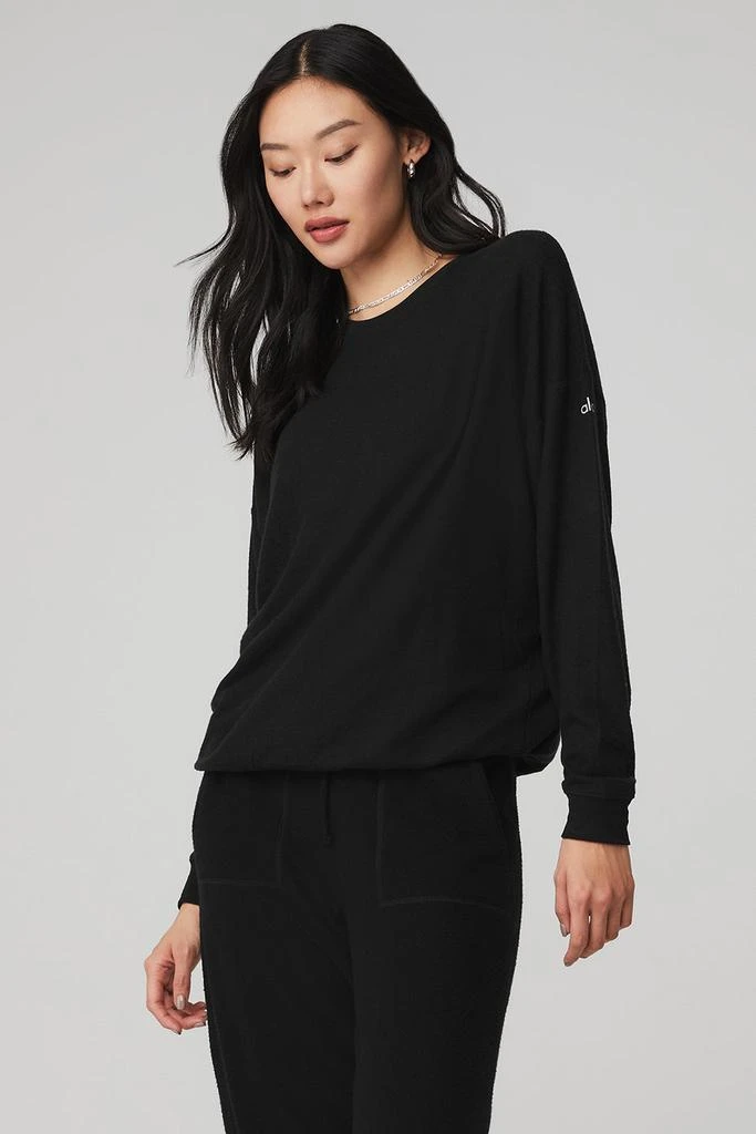 商品Alo|Soho Pullover - Black,价格¥662,第1张图片