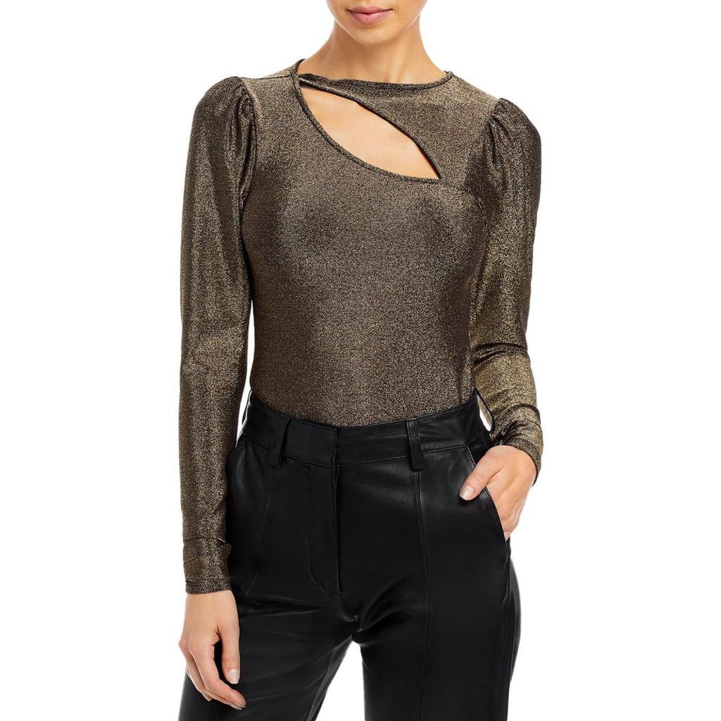 商品n:philanthropy|n:PHILANTHROPY Womens Delia Metallic Cut Out Pullover Top,价格¥215-¥244,第1张图片