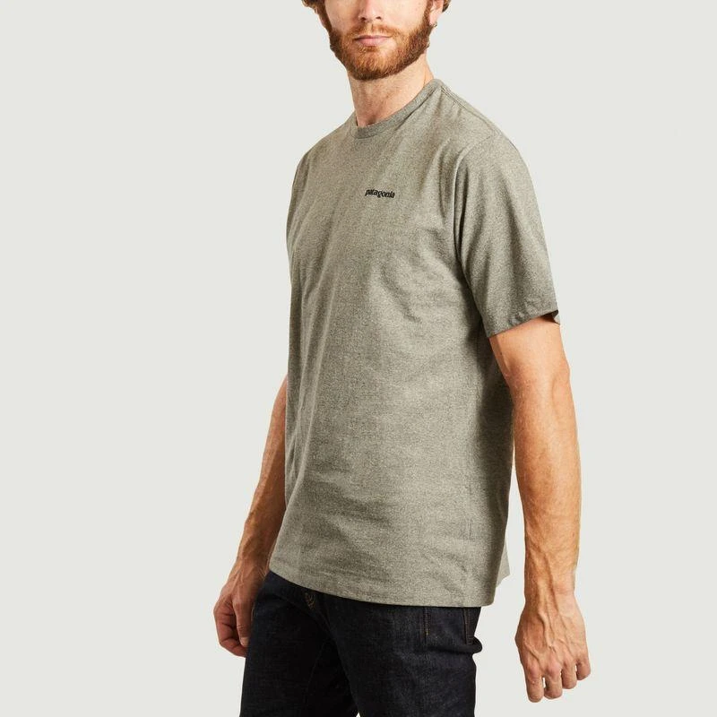 商品Patagonia|T-shirt P6 logo gravel heather PATAGONIA,价格¥166,第2张图片详细描述