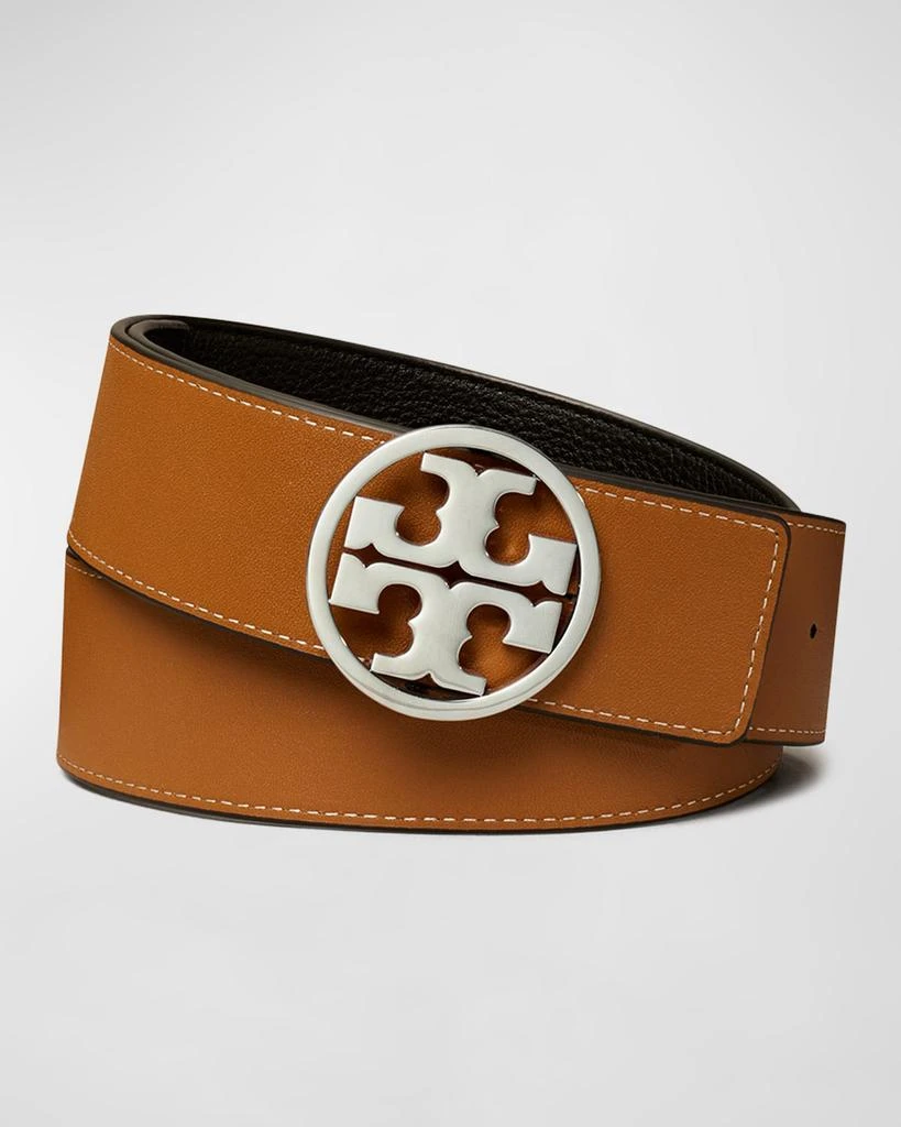 商品Tory Burch|Miller Reversible 1.5" Logo Belt,价格¥1761,第2张图片详细描述