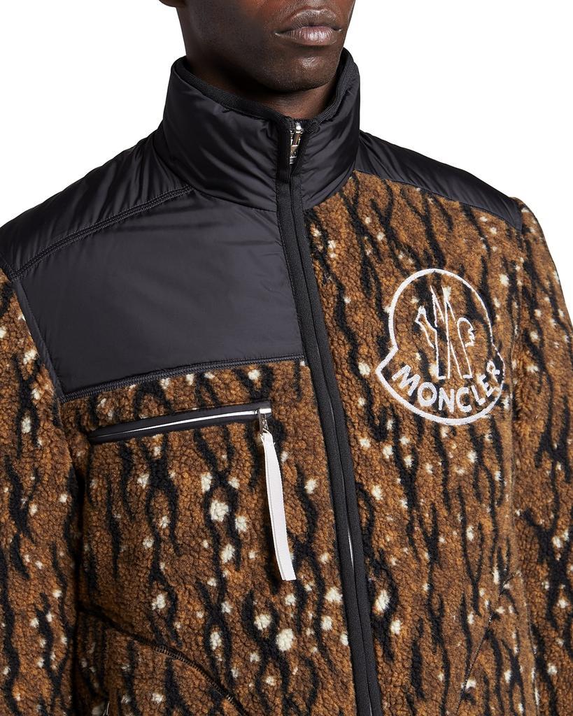 商品Moncler|Moncler 1952 Fleece Tiger Stripe Reversible Jacket,价格¥7529,第7张图片详细描述