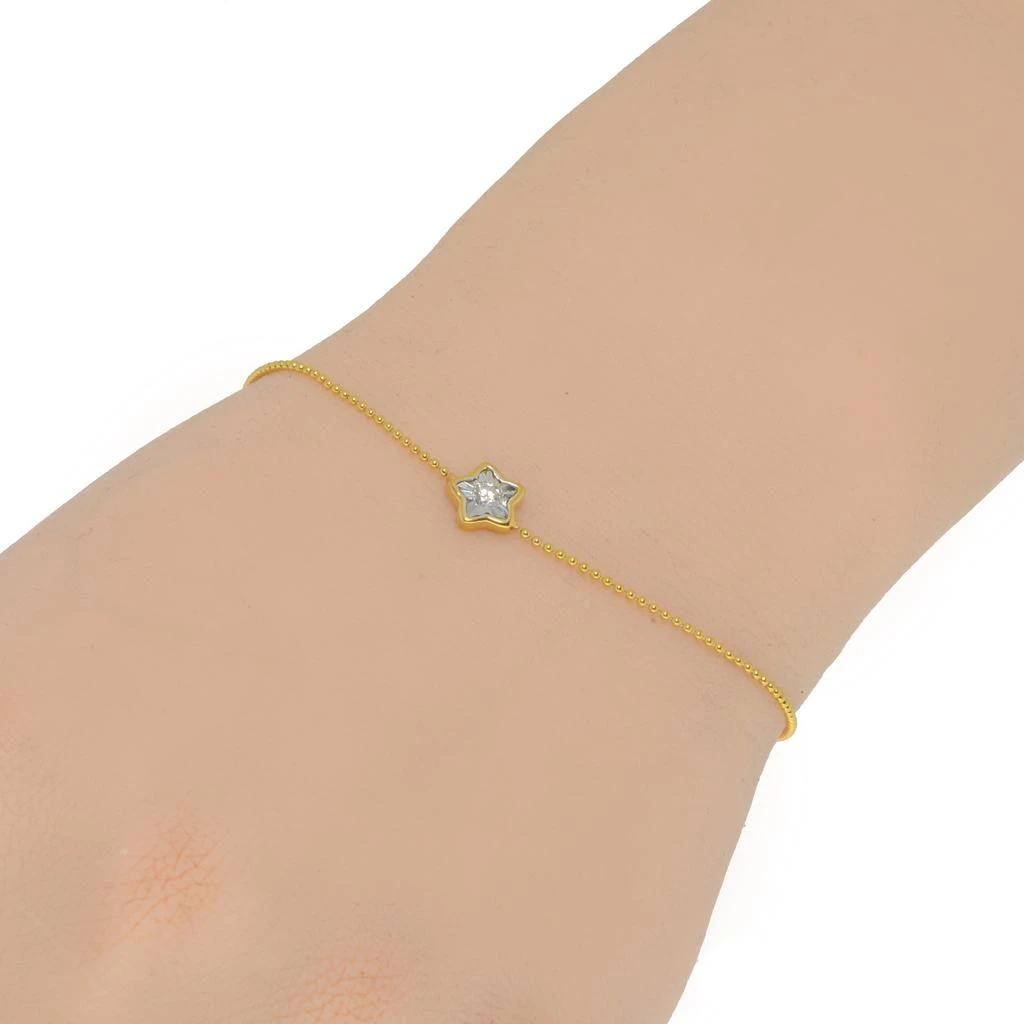 商品Bliss|Bliss by Damiani by Damiani by Damiani Lumina 18K Yellow and White Gold DiamondStar Chain Link Bracelet 20086546,价格¥7058,第2张图片详细描述