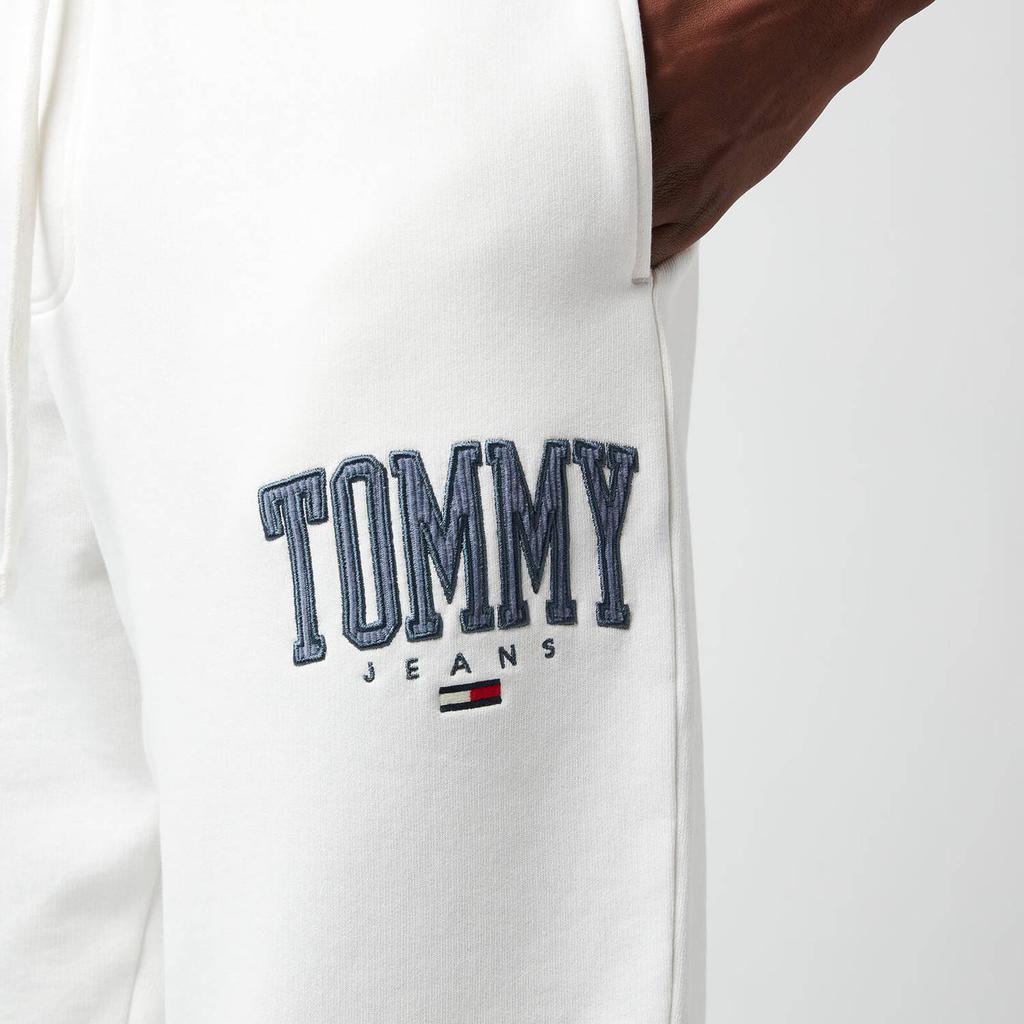 商品Tommy Hilfiger|Tommy Jeans Men's Collegiate Relaxed Fit Sweatpants - Ivory Silk,价格¥299-¥373,第5张图片详细描述