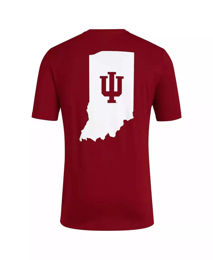 商品Adidas|Men's Crimson Indiana Hoosiers Reverse Retro Baseball 2 Hit T-Shirt,价格¥223,第3张图片详细描述