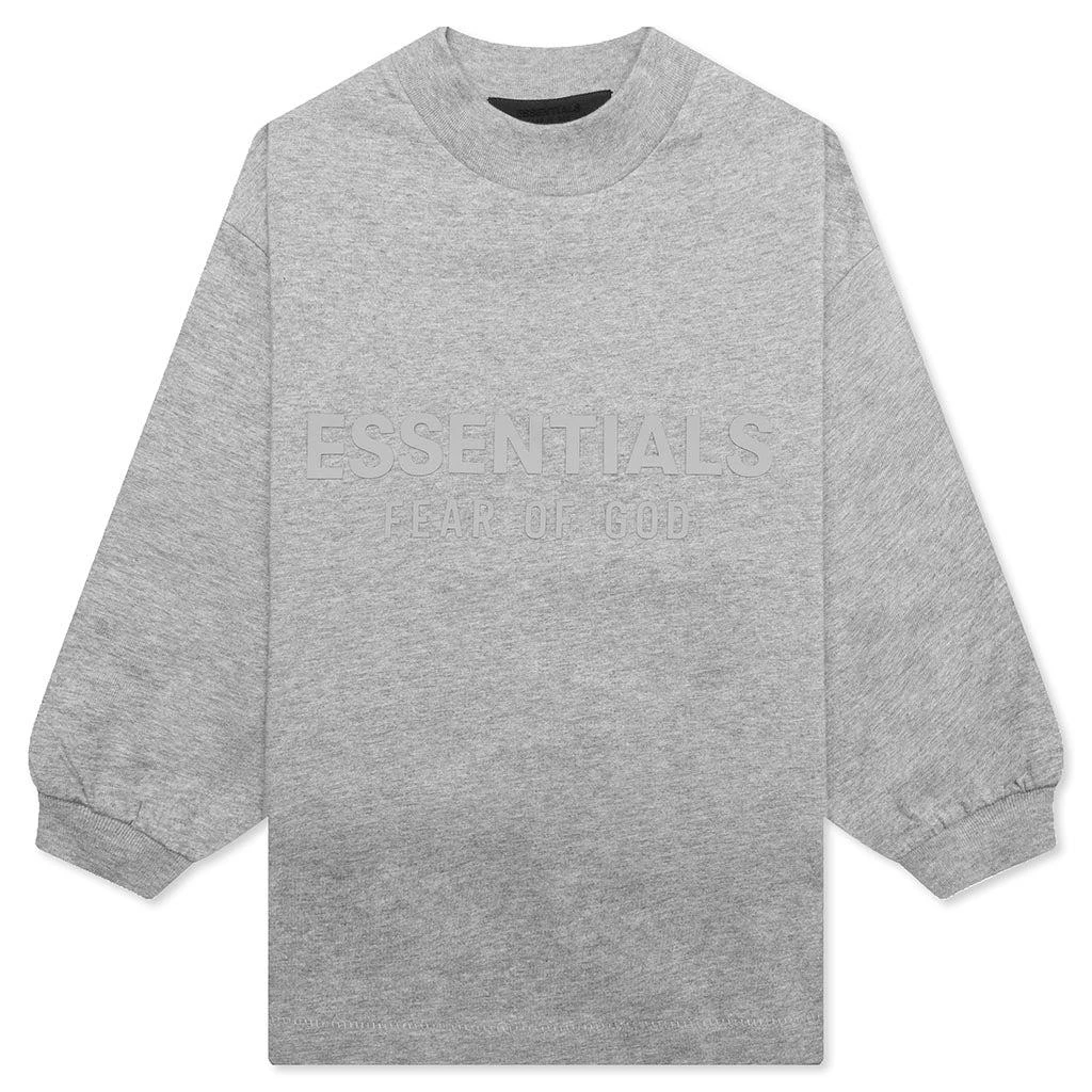 商品Essentials|Kids L/S Shirt - Dark Heather Oatmeal,价格¥342,第1张图片