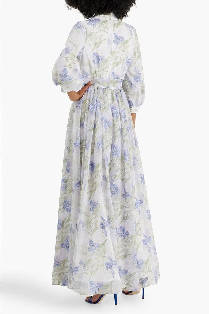 商品Badgley Mischka|Embellished floral-print tulle maxi dress,价格¥4021,第3张图片详细描述