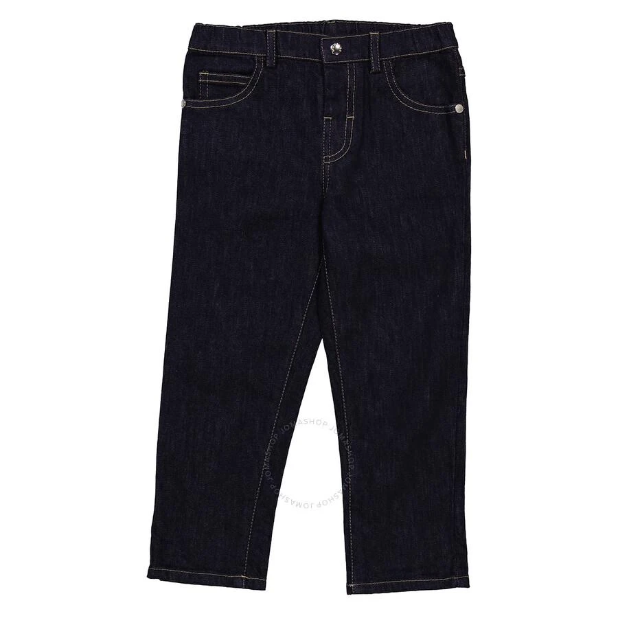 商品Moncler|Kids Embroidered Straight-Leg Denim Jeans,价格¥1102,第1张图片