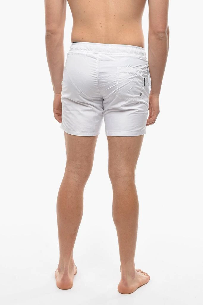 商品Karl Lagerfeld Paris|Karl Lagerfeld RUE ST-GUILLAUME Solid Color BASIC Swim Shorts with 3 Pocket,价格¥500,第2张图片详细描述